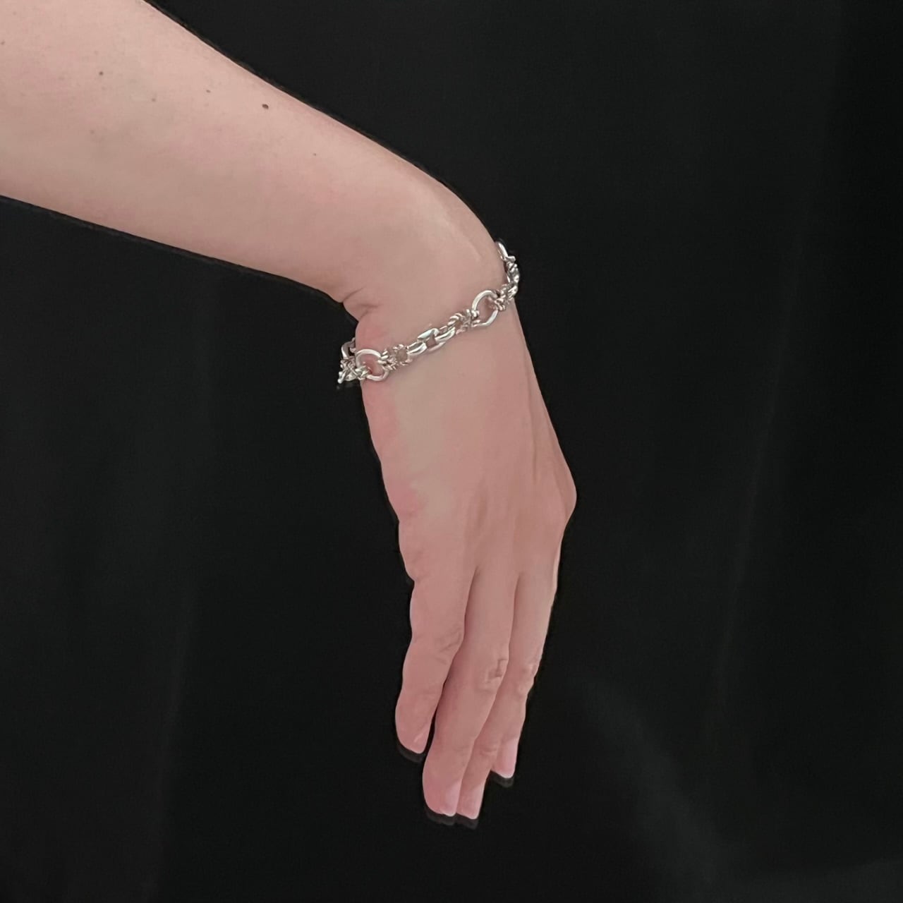 ま*い様 HERMESドゥアルヌネ ブレスレットDouarnenezヴィンテージ VINTAGE HERMES Douarnenez Bracelet Silver 800 | ヴィンテージ