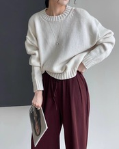 Drop shoulder Knit T20242