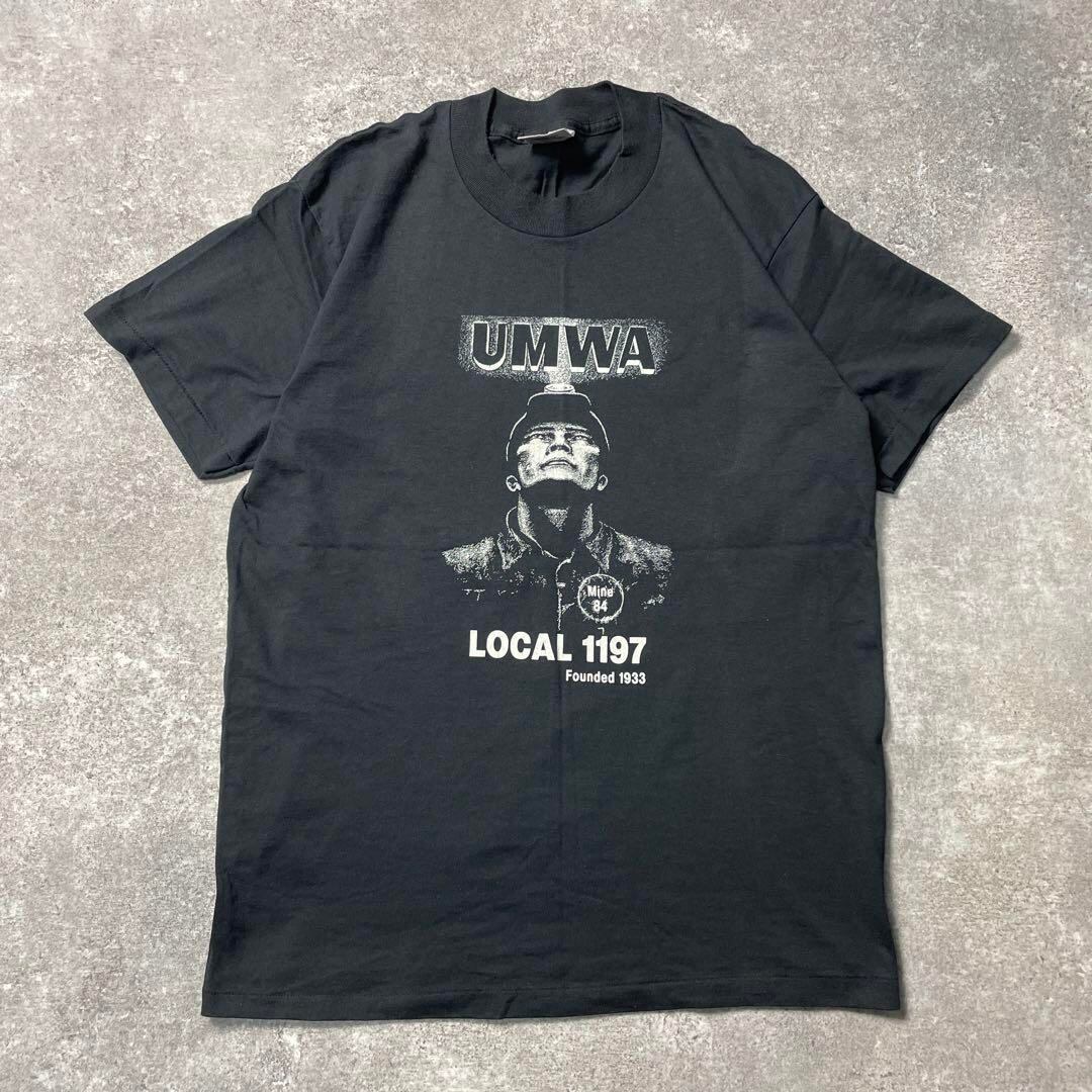 90s vintage UMWA 鉱山労働者組合 Tシャツ シングルステッチ