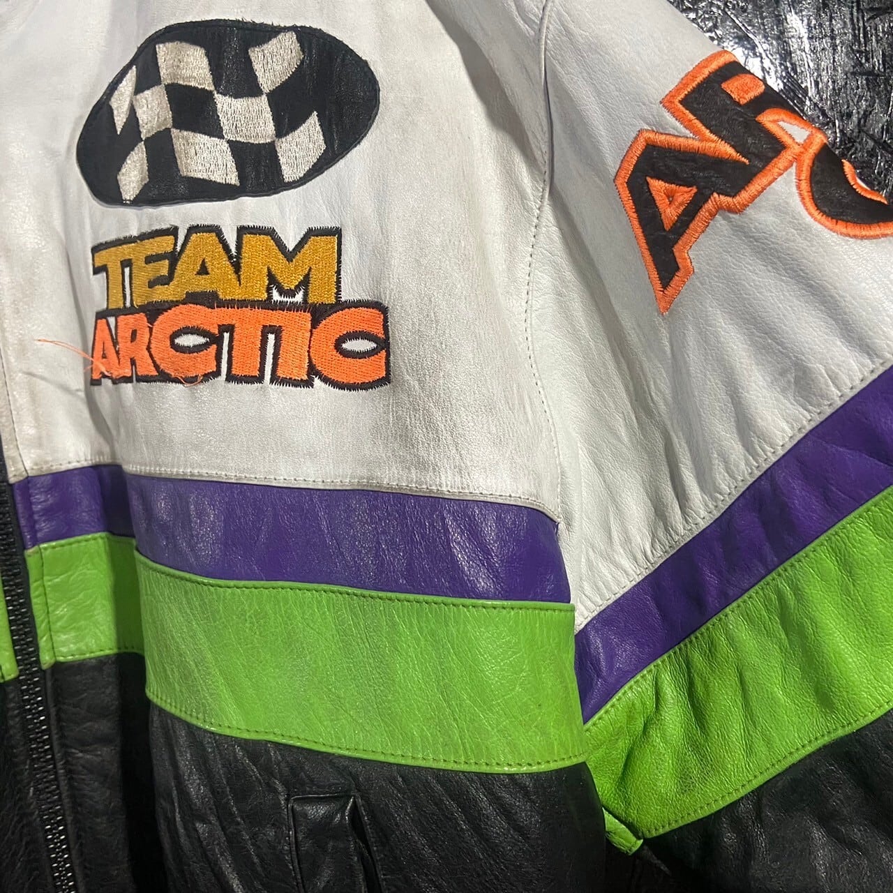 ARCTIC CAT Leather Racing Jacket | 古着屋 the moon ARCTIC CAT Leather Racing Jacket | 古着屋 the moon