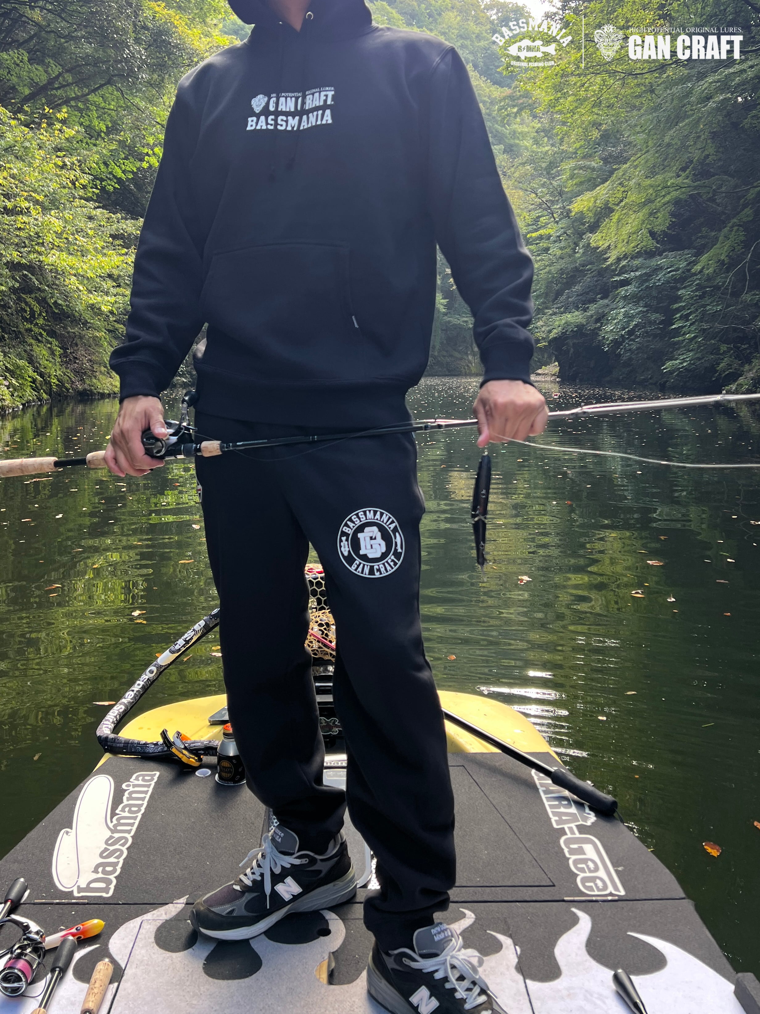 GANCRAFT×BASSMANIA】GANMANIA Sweat Pullover ［BLK］［LIMITED