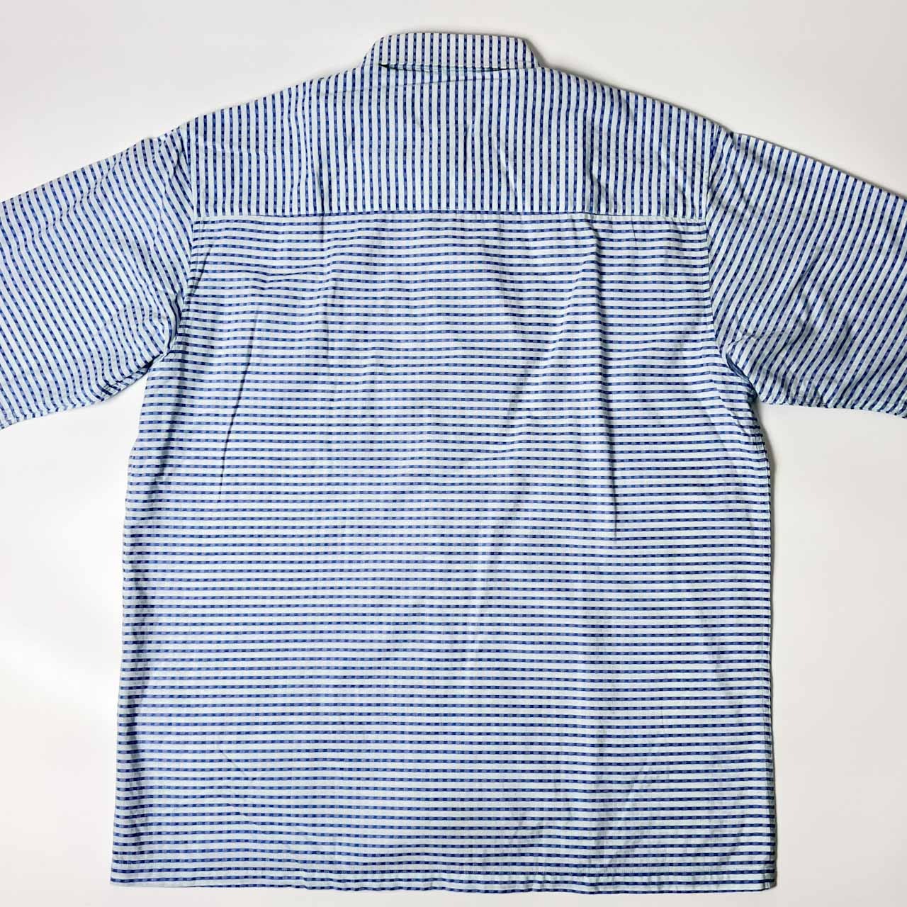 ARAMIS アラミス ボーダー 半袖シャツ L /ブルー系 メンズ