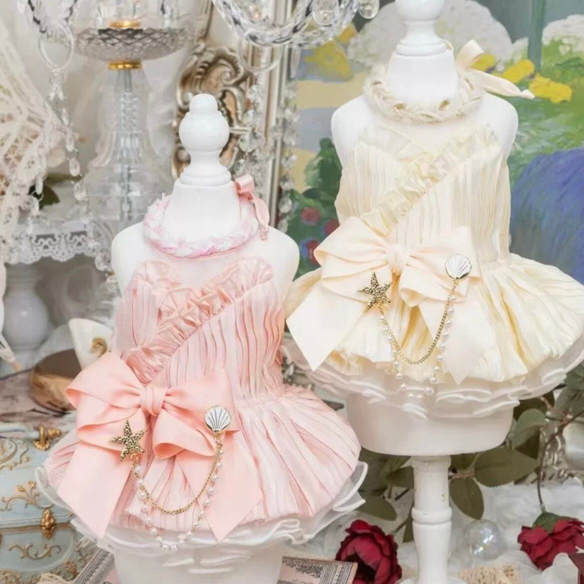 リボンディテール フレアードレス 00156