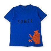 R.NEW BOLD アールニューボールド SOMERSET デザイン 半袖 Tシャツ L/ブルー メンズ