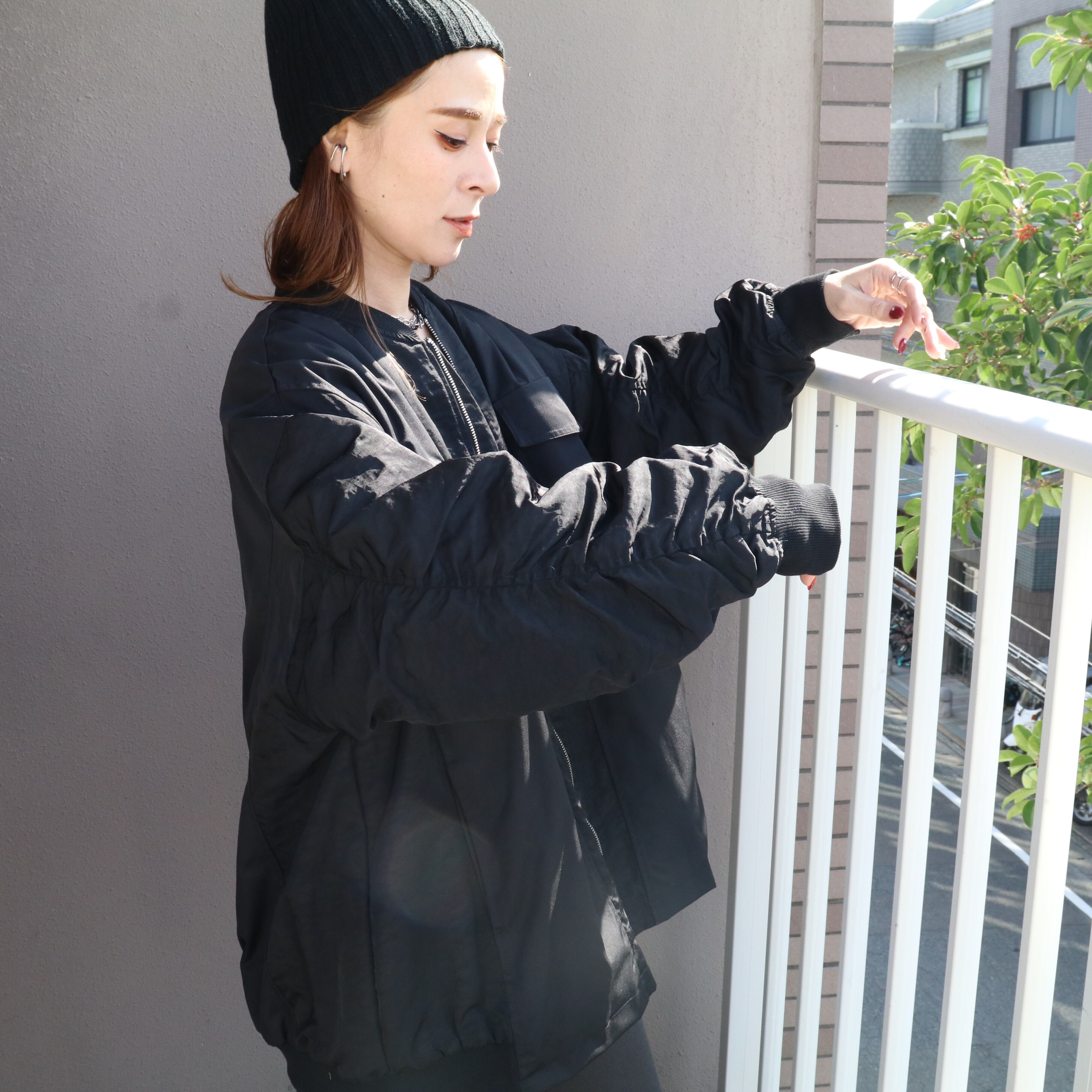 異素材ミックスMA-1ブルゾン【on5676252-z】宅配便送料無料/宅配便発送