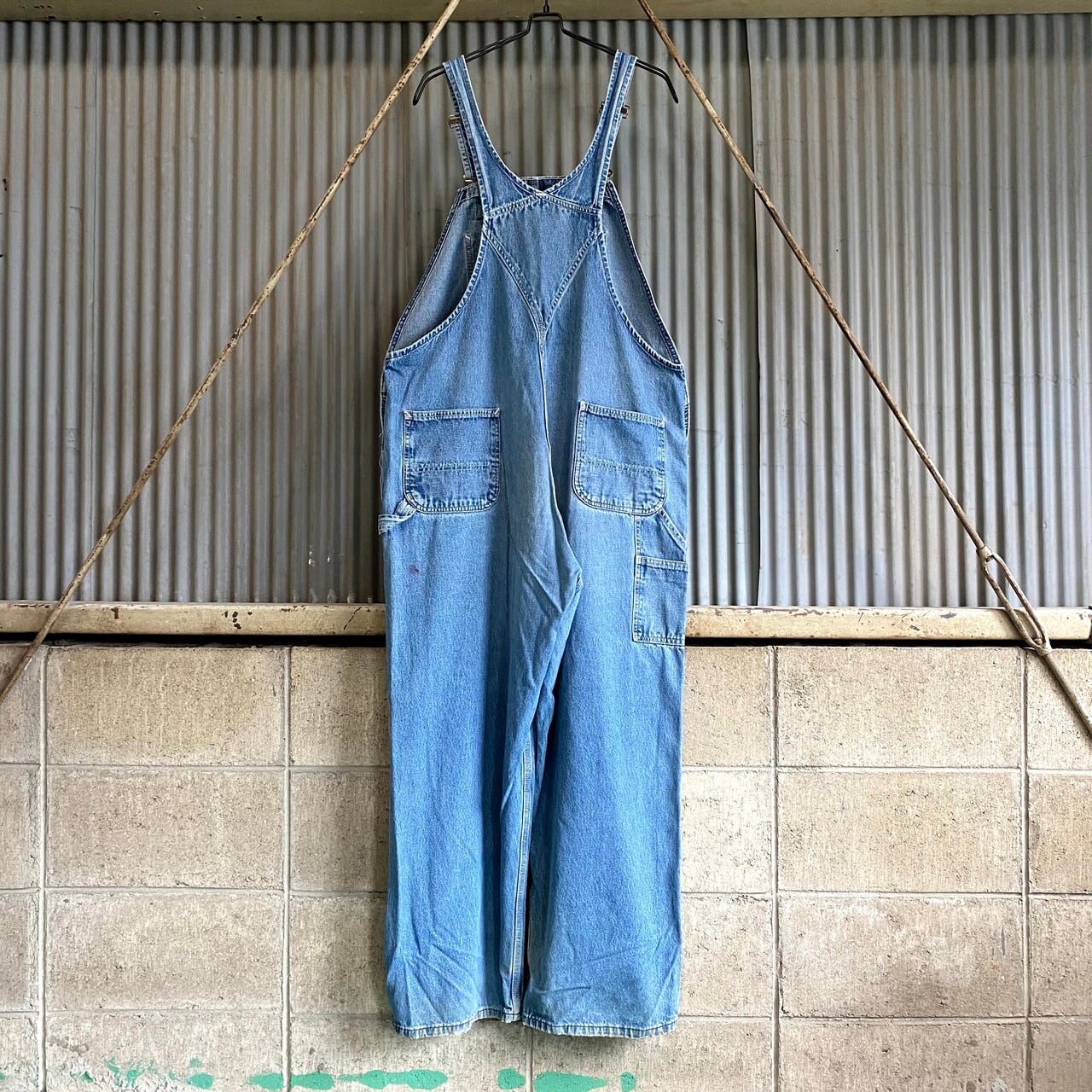 ビッグサイズ Carhartt カーハート デニム オーバーオール パッチ