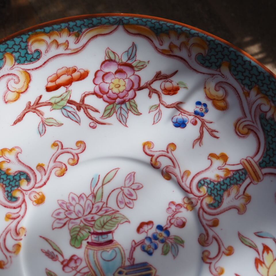 希少フランスアンティーク サルグミンヌ ミントン248 カップ＆ソーサー