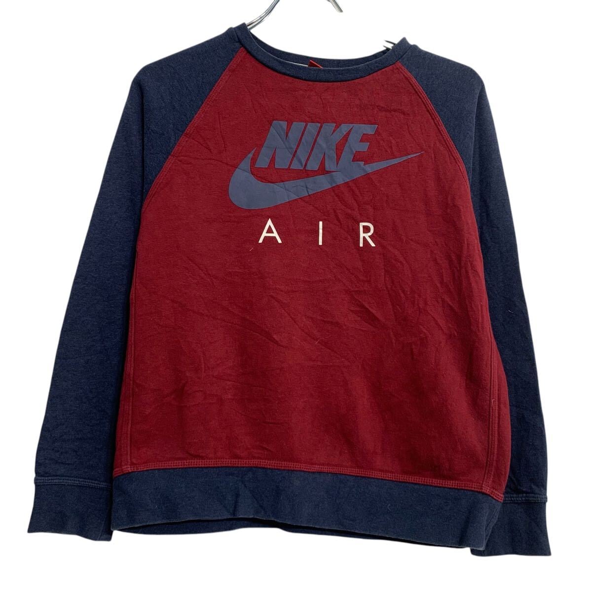 NIKE ロゴスウェット トレーナー L キッズ 150〜 エンジ ネイビー