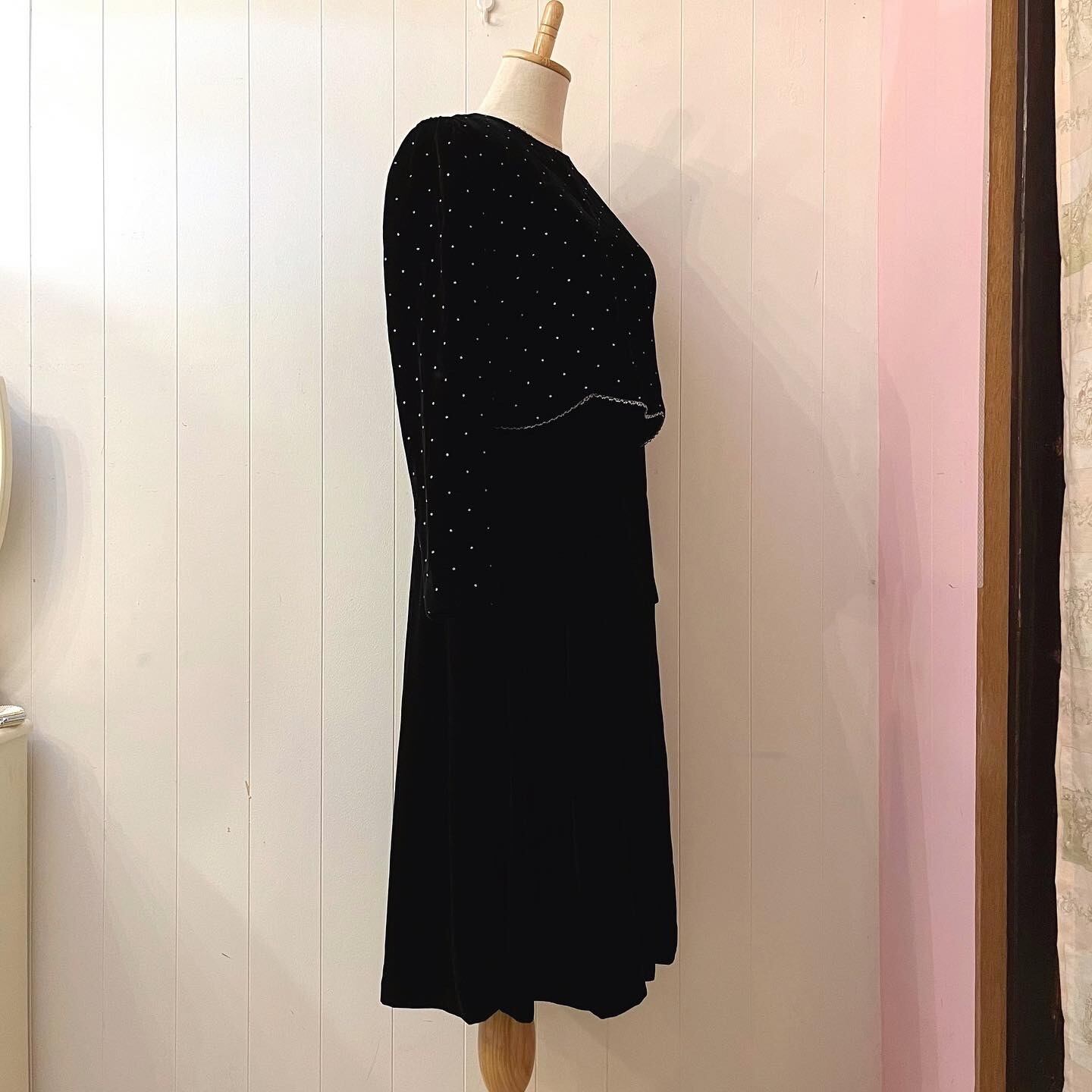 spangle lame lace velours one-piece