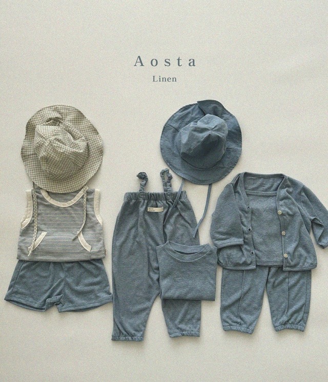 即納⌇Aosta / River linen tank top