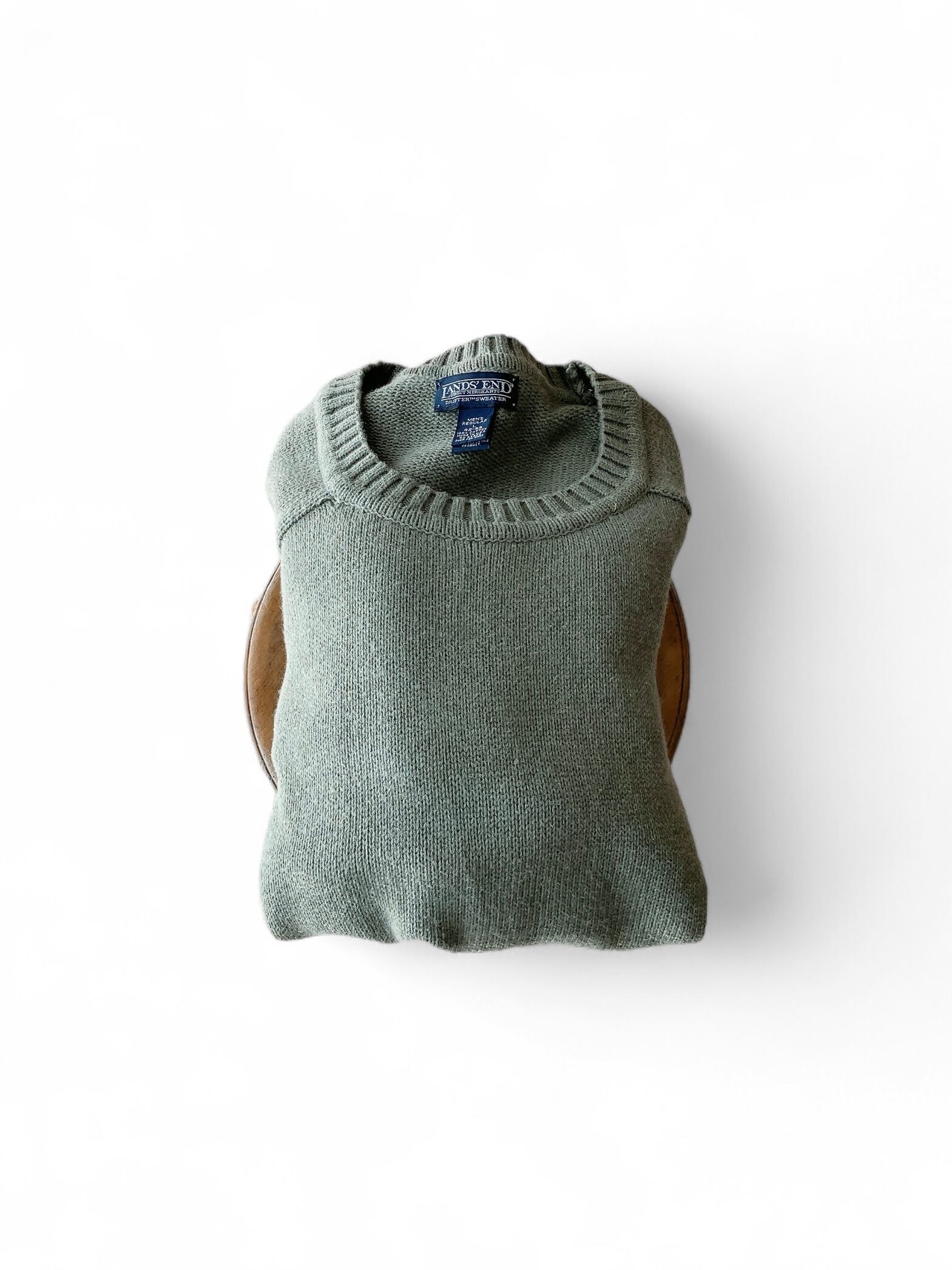 90s LANDS'END DRIFTER SWEATER Cotton Knit made in USA / ランズ