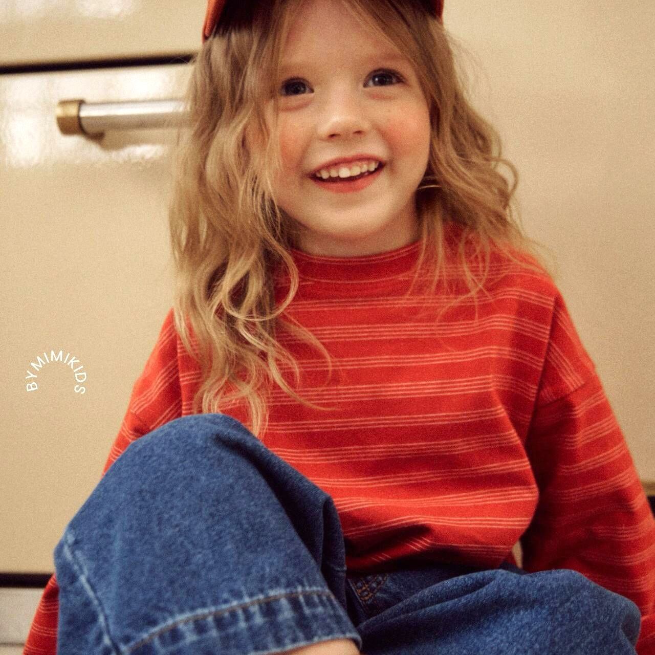 «Sold out»«ジュニアサイズあり» By MiMi ボーダートップス 3colors