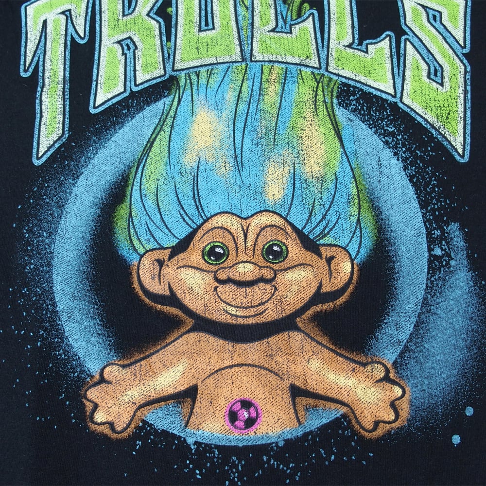GOOD LUCK TROLLS Tシャツ トロール ドール キャラクター ブラック M