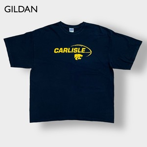 【GILDAN】カーライル ロゴ Tシャツ プリント 2XL ビッグシルエット CARLISLE 半袖 夏物 us古着