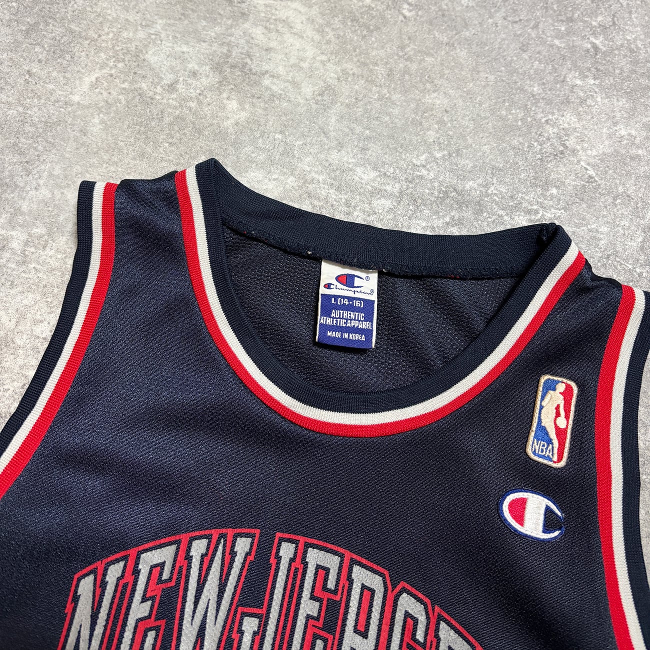 Jason Kidd 【New Jersey Nets】 Kids Game Shirt. Champion | am3:41
