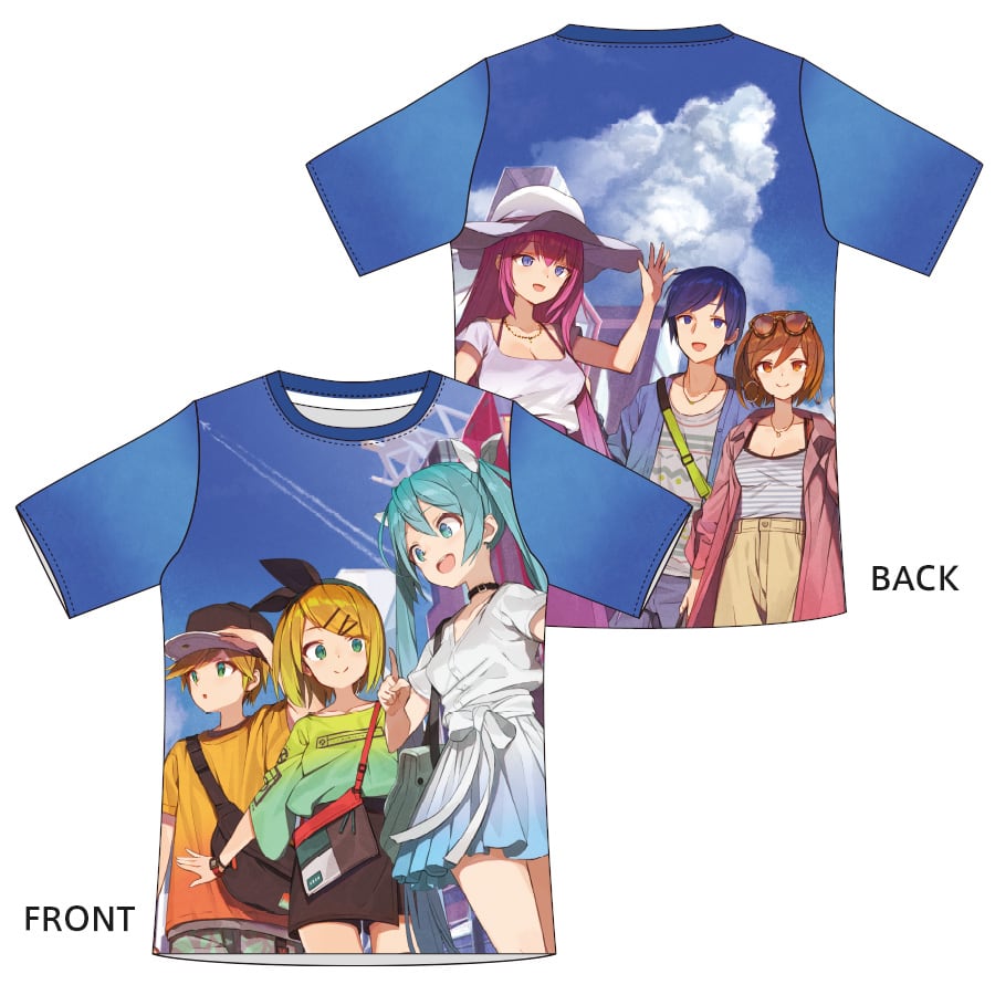 VOCALOID 初音ミク 雪ミク フルグラフィックTシャツ Mサイズ