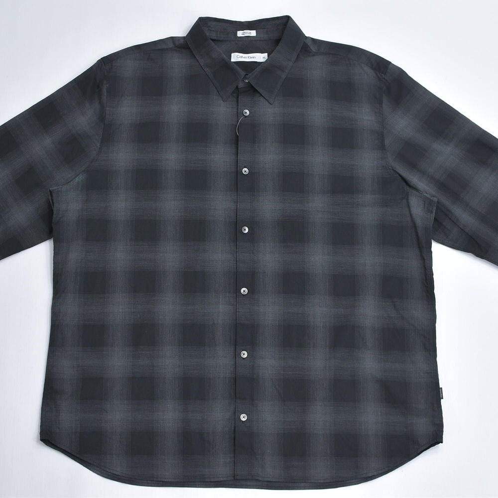 00s Calvin Klein カルバンクライン オンブレチェック コットンシャツ