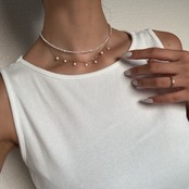 ポイントパールネックレス［GKN050］