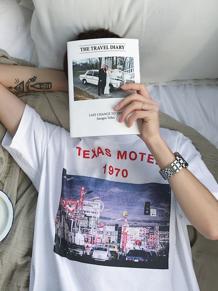 全1色 Tシャツ カットソー プリント カジュアル シンプル