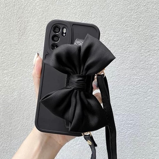 iPhone17シリーズ対応】リボンストラップ付きショルダーiPhoneケース