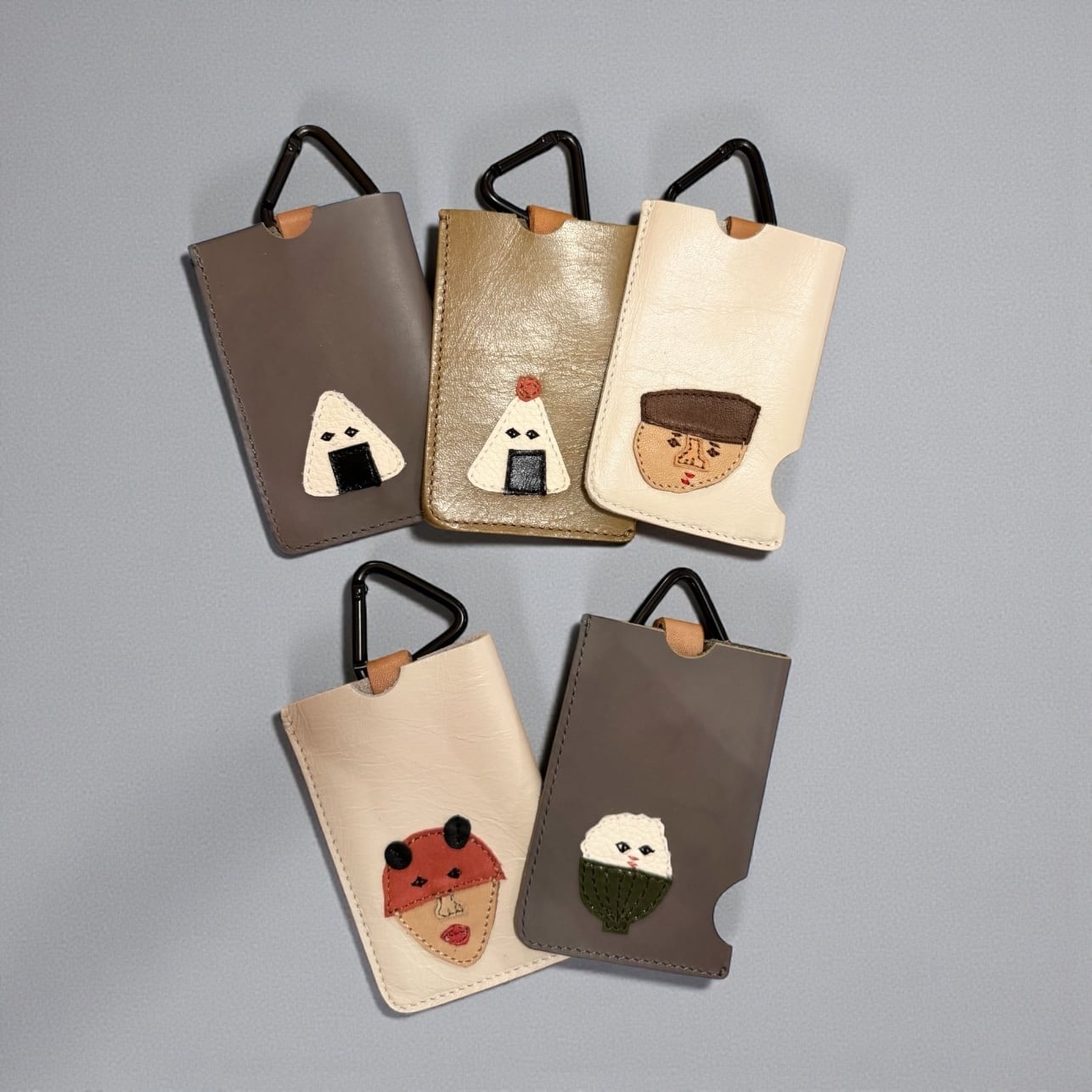 雨ざらし工房⭐︎新品未使用　レザーストラップ付き栗がま⭐︎雨ザラシ工房 雨ザラシ工房 本革くりのがま口 小 | teshigotoya ねむの木の豆