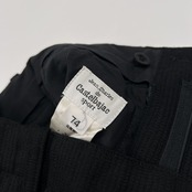 CASTELBAJAC SPORT カステルバジャック 刺繍入り ツータック スラックスパンツ サイズ 74 /ブラック/日本製