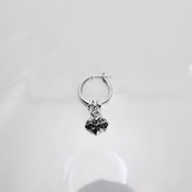 THIN HOOP -raised by wolves- [LARGE] with OVAL and HEART / レイズド・バイ・ウルヴス シンフープ L ウィズ オーバル&ハート