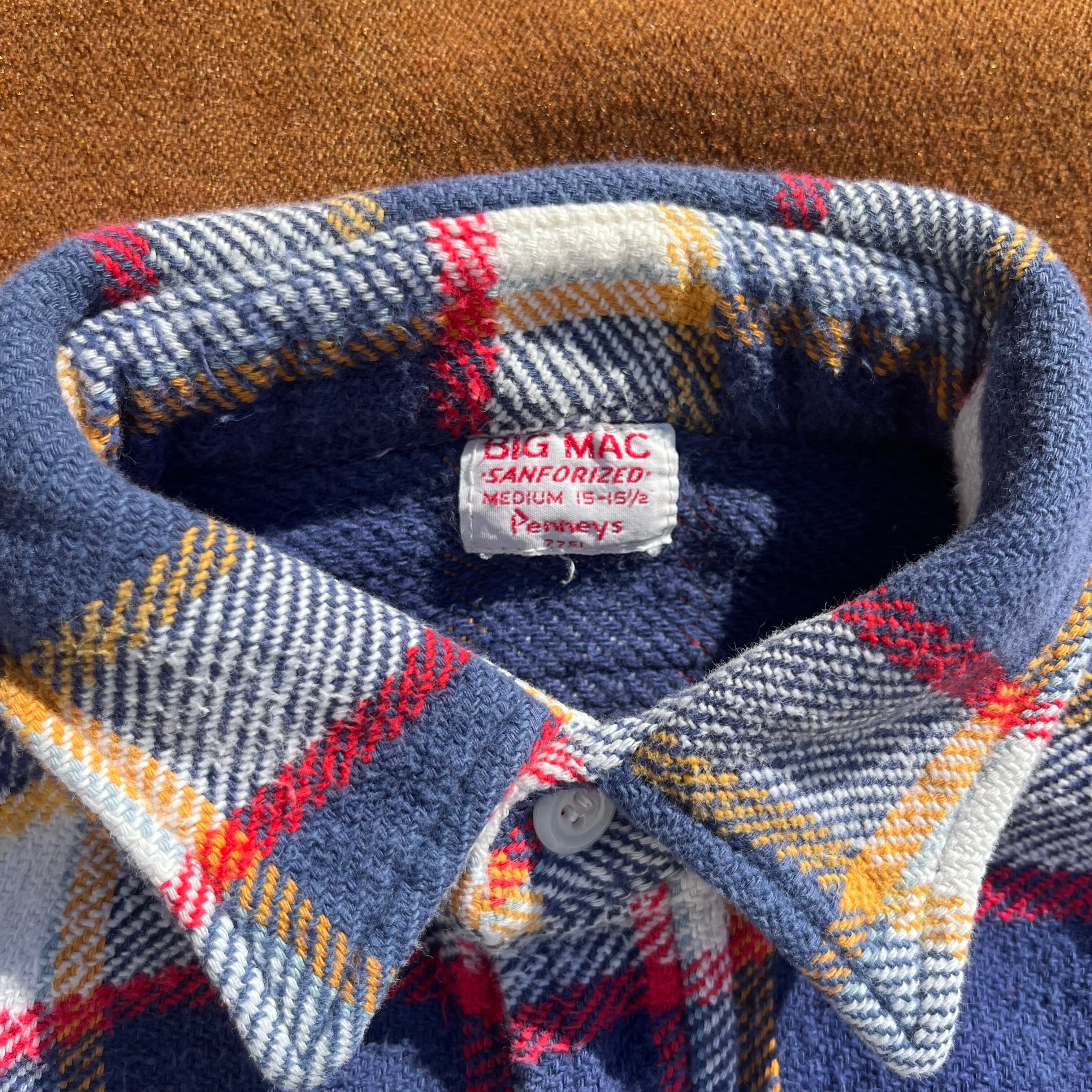 50〜60s PENNEY'S BIGMAC マチ付きワークシャツ ビッグマック 50s