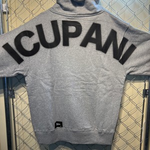【ICUPANI】オリジナルデザイン　ジップパーカー　グレー