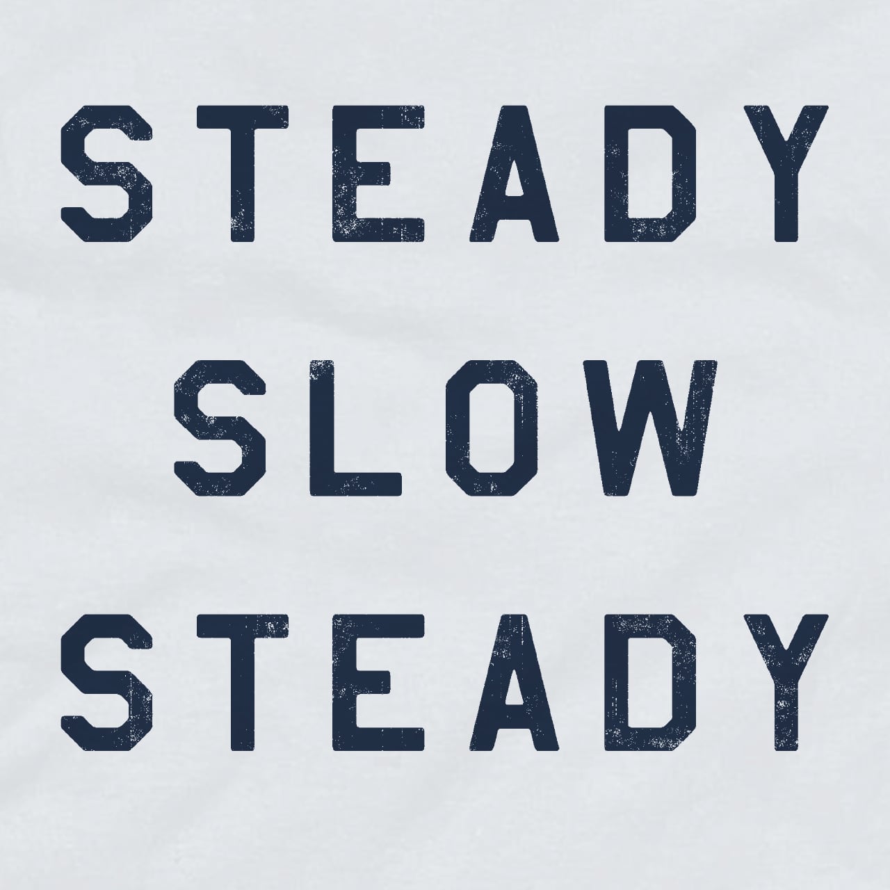 STEADY SLOW STEADY white x navy | El Topo Online Store