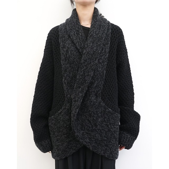 [The Viridi-anne] (ザヴィリディアン) VI-4028-07 HAND KNITTING CARDIGAN