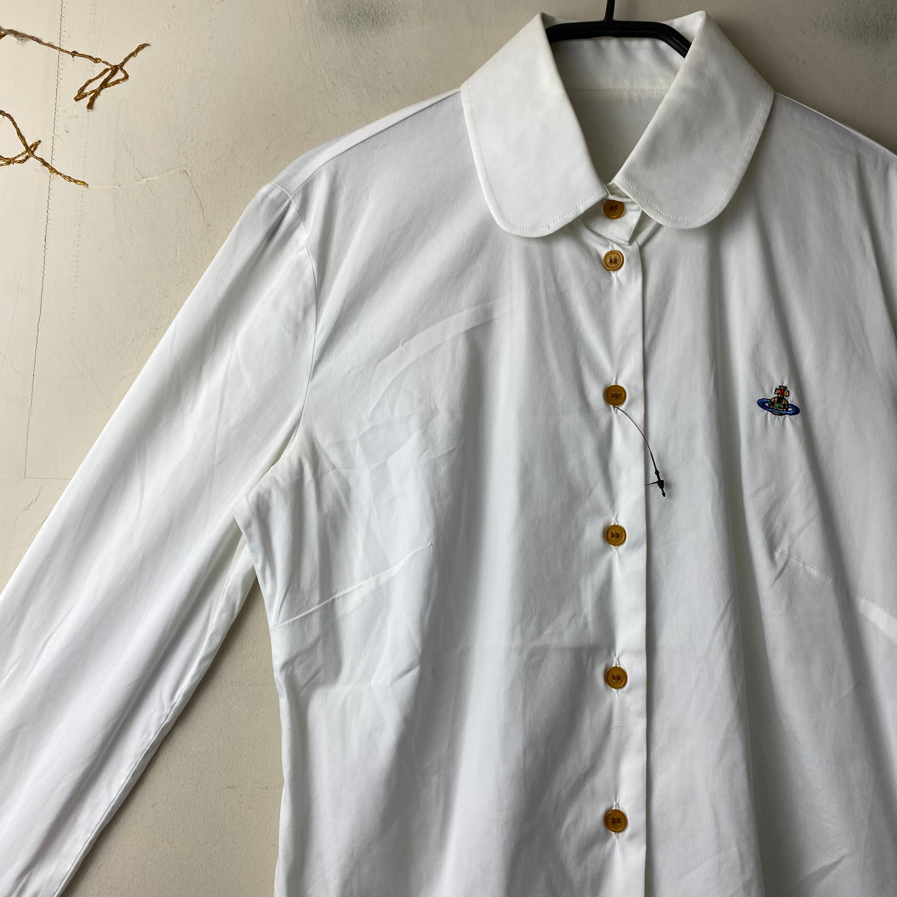 VIVIENNE WESTWOOD RED LABEL “orb” embroidery white shirt | NOIR ONLINE