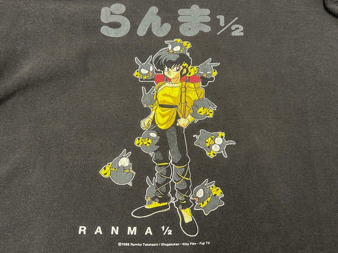 90s 1999 RANMA 1/2 らんま1/2 ワールドツアーTシャツ【L】響良牙 