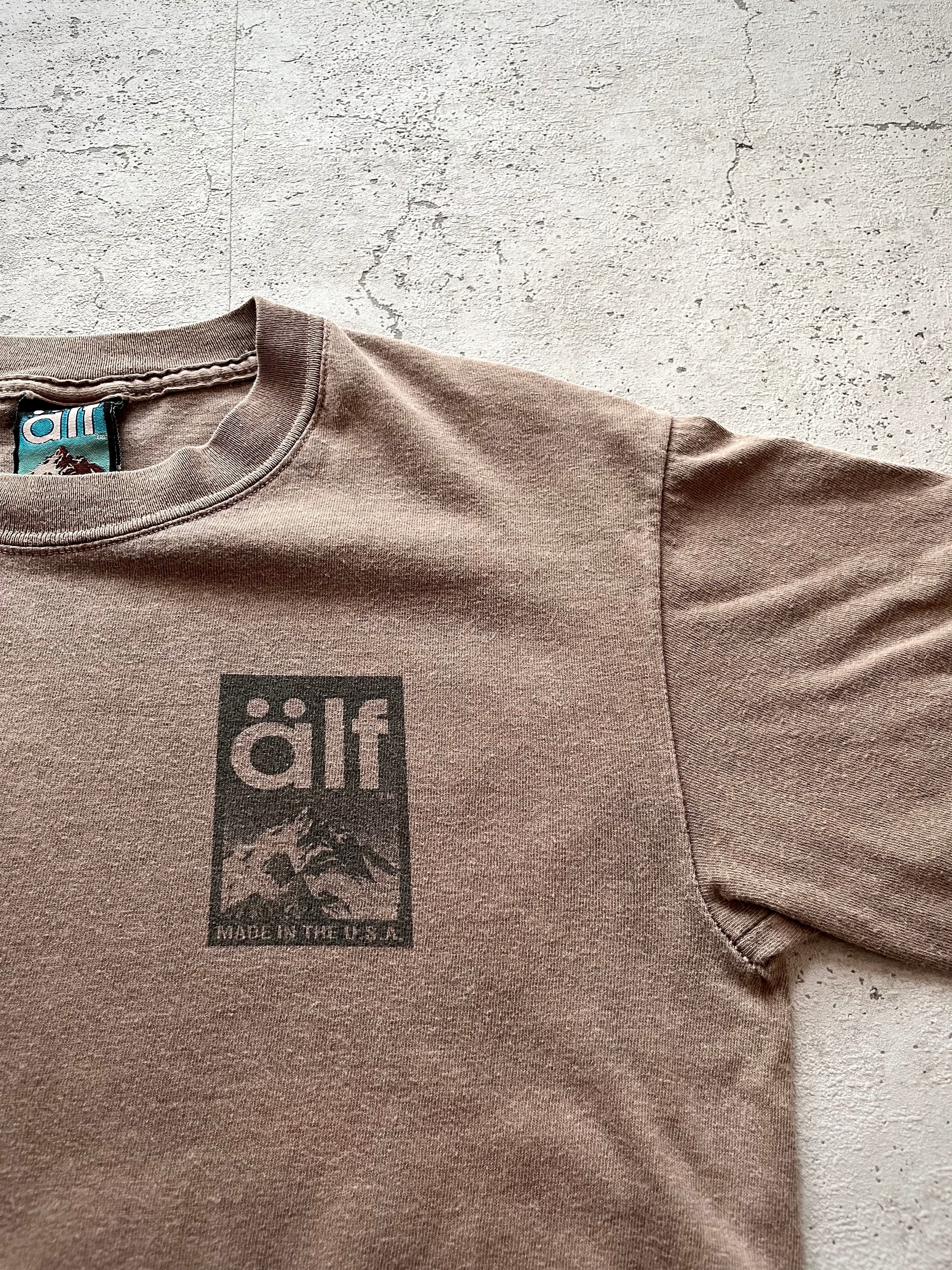80s-90s USA製 ALF - W-PRINT TEE OLD OUTDOOR VINTAGE アメリカ製