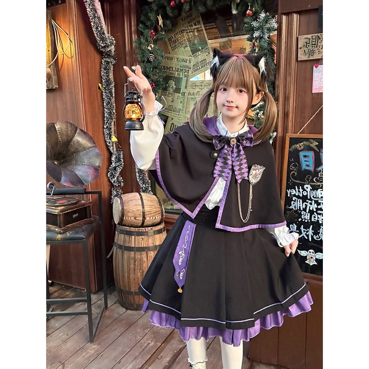 魔法学園制服ケープ付きセットセットアップ | Maiden's Rêve