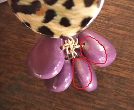 【セール】【サンプル品】ヒョウ柄アシメピアスorイヤリング