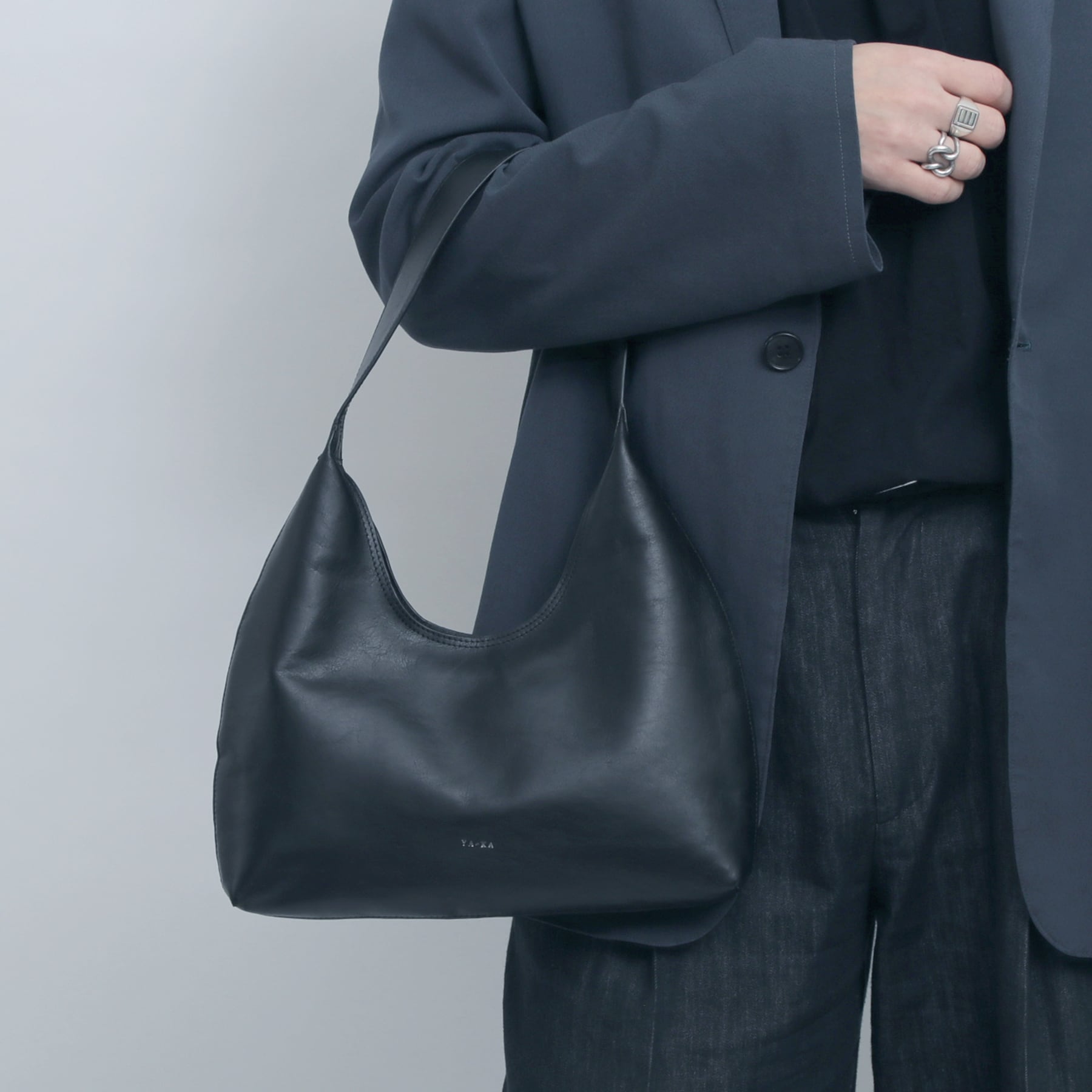 real leather round design one handle bag [wam3] / Y2401FRB27