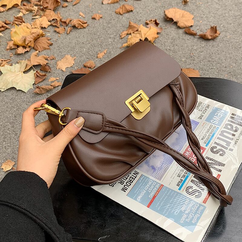 スタンダードオータムウィンターレッド レトロ 秋物 冬物 スクウェア 手作りハンドバック41996218026