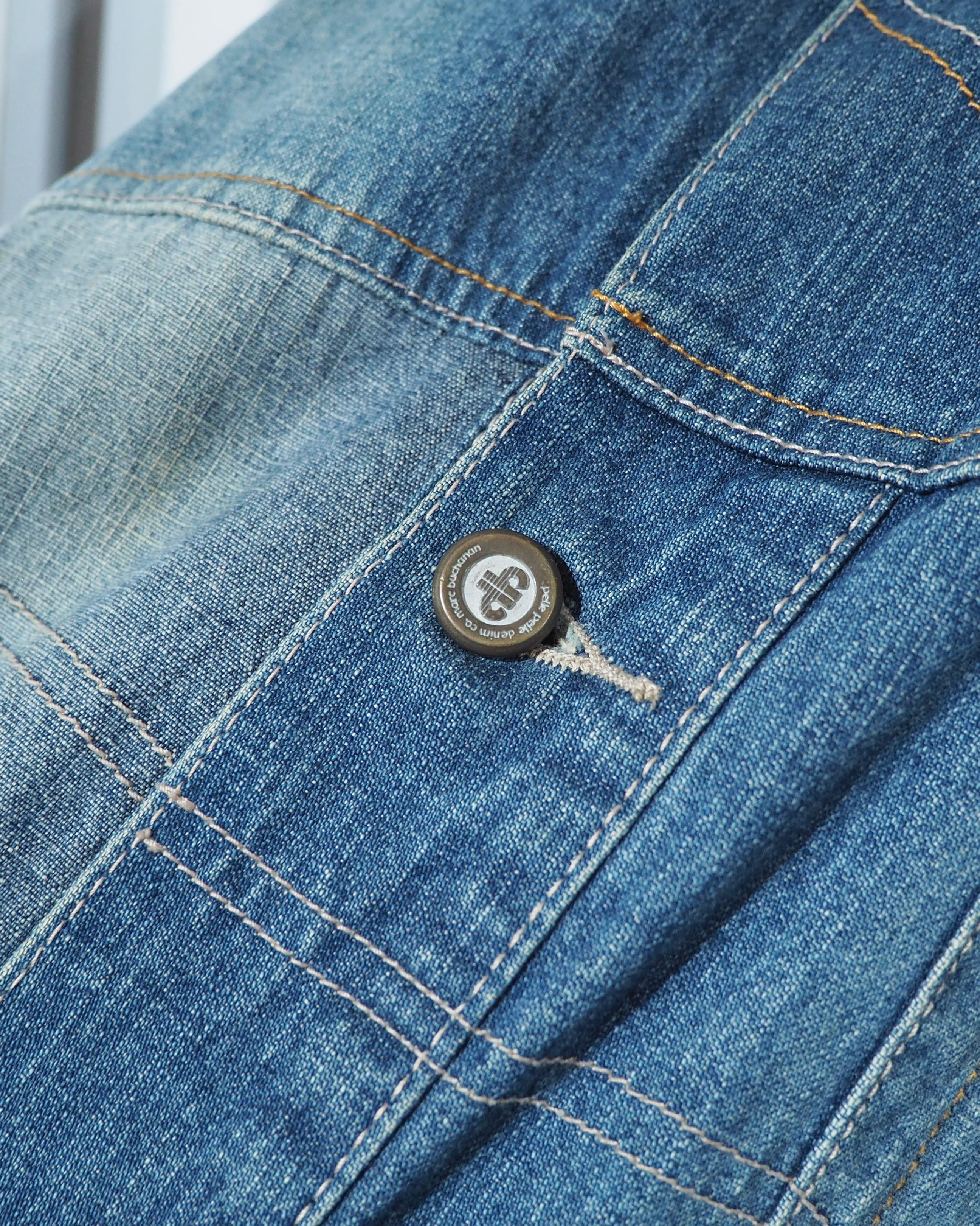 1990s " pellepelle " Special Rebuiling Over silhouette vintage Denim jacket