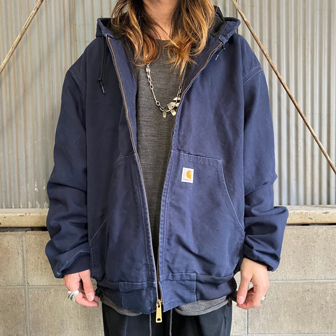 Carhartt カーハート アクティブジャケット ネイビー XLサイズ