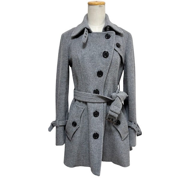 古着 バーバリーブルーレーベル BURBERRY BLUELABEL ウールコート