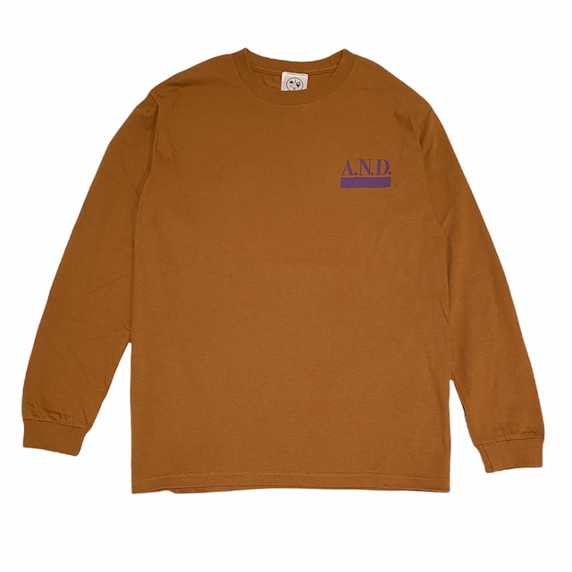 A.N.D. 2021 AKI / Three Principles L/S T shirts / brown