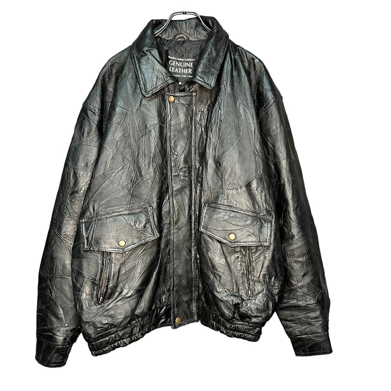 GENUINE LEATHER レザージャケット XL 本革 | 古着屋OLDGREEN