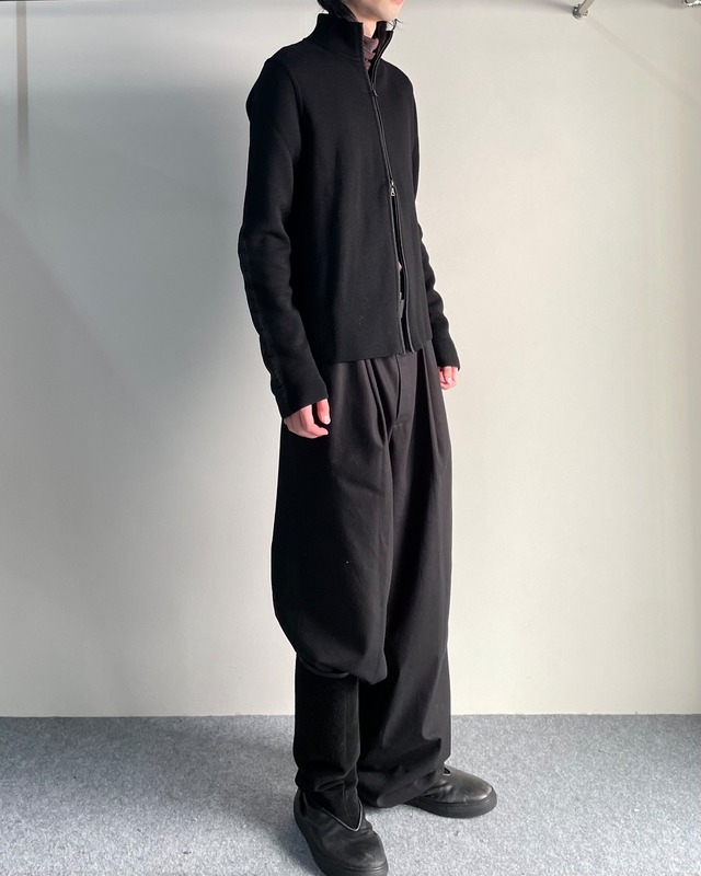 【PRADA】double zip drivers knit