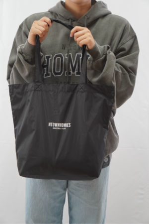 【受注生産】NYLON LOGO BAG color Black
