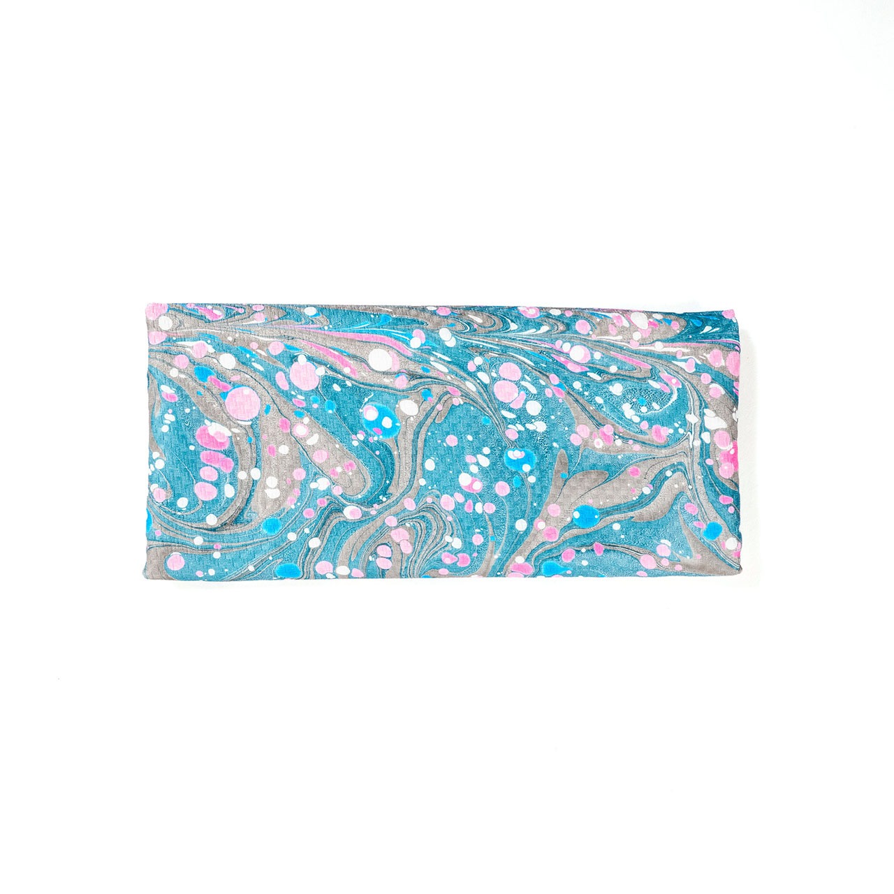 半巾帯 ❤︎［Flower shower］ピーコック柄×マーブル×ドット