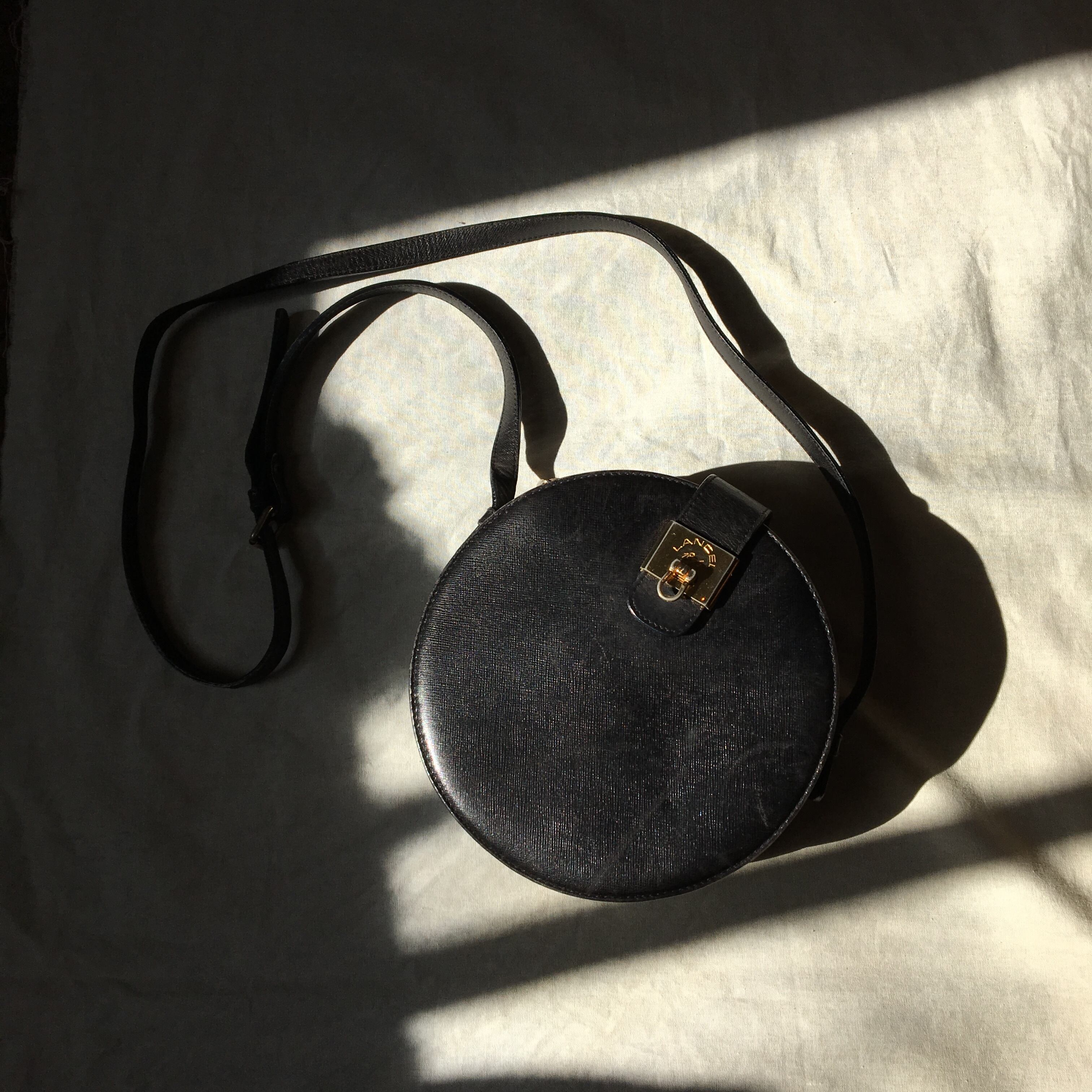 Old LANCEL circle shoulder bag