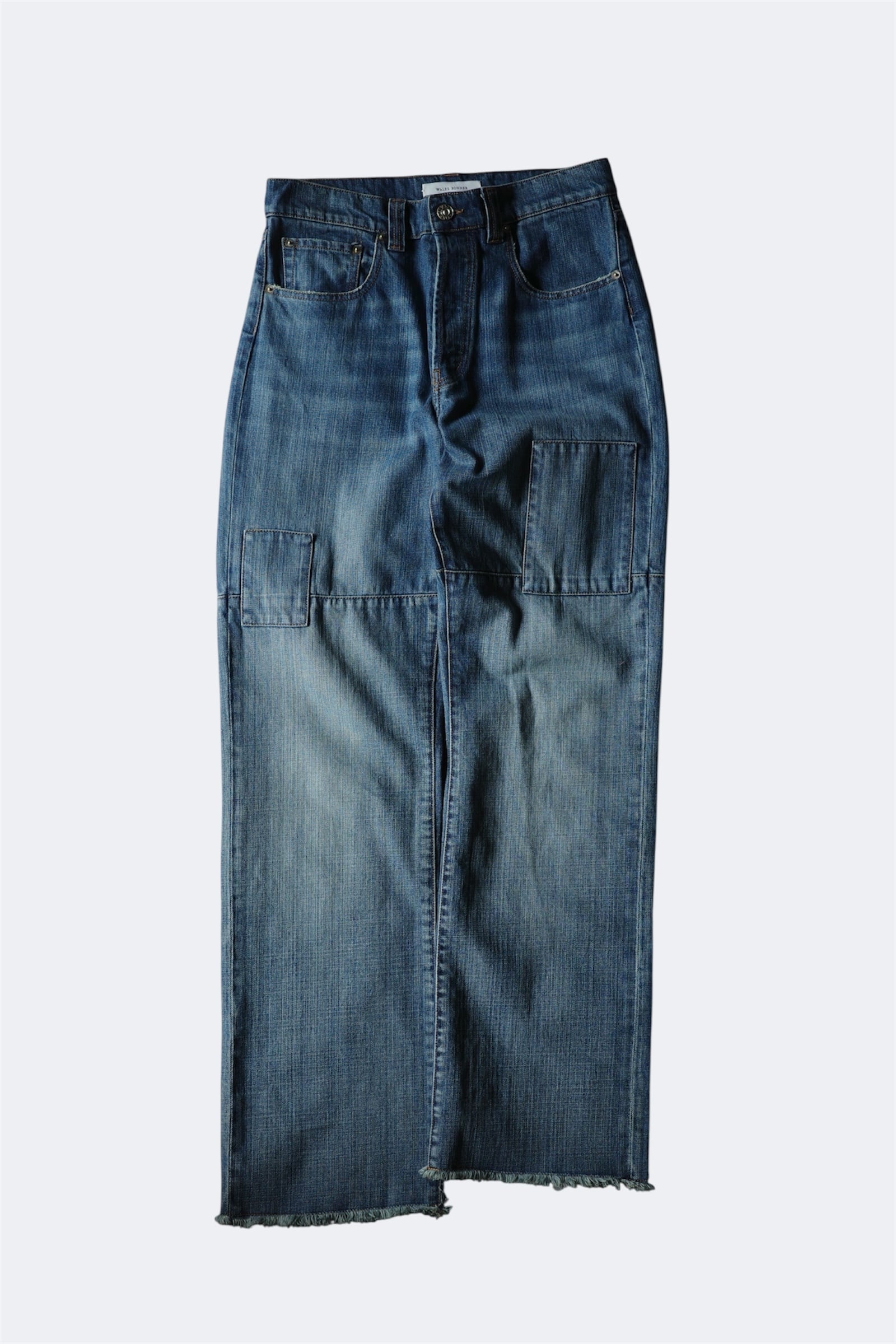 WALES BONNER 【CHANCE DENIM -PATCHED BLUE VINTAGE WASH-】 | lloomm