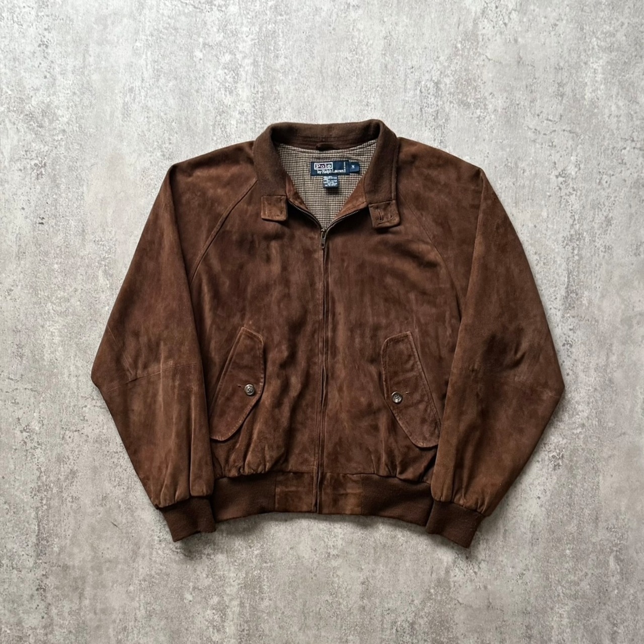 90s Ralph Lauren suede leather G-9 type harrington jacket | Muri 