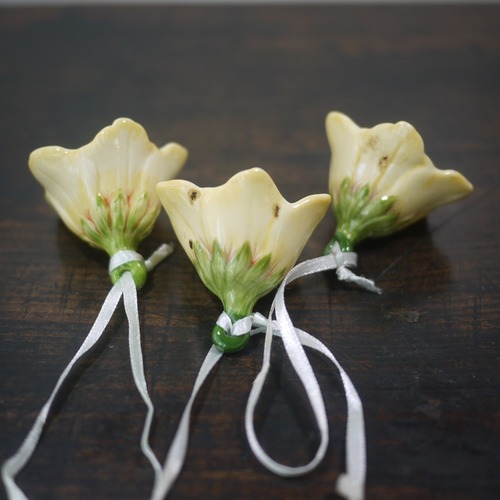 Villeroy & Boch ビレロイ&ボッホ  Flower Bells 　黄色ベルフラワー３P